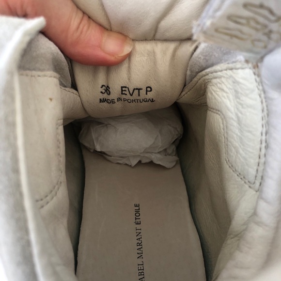 Brand new ISABEL MARANT 
bekett leather wedge sneakers - Picture 6 of 12